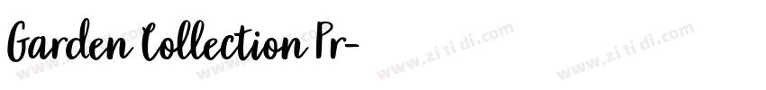 Garden Collection Pr字体转换